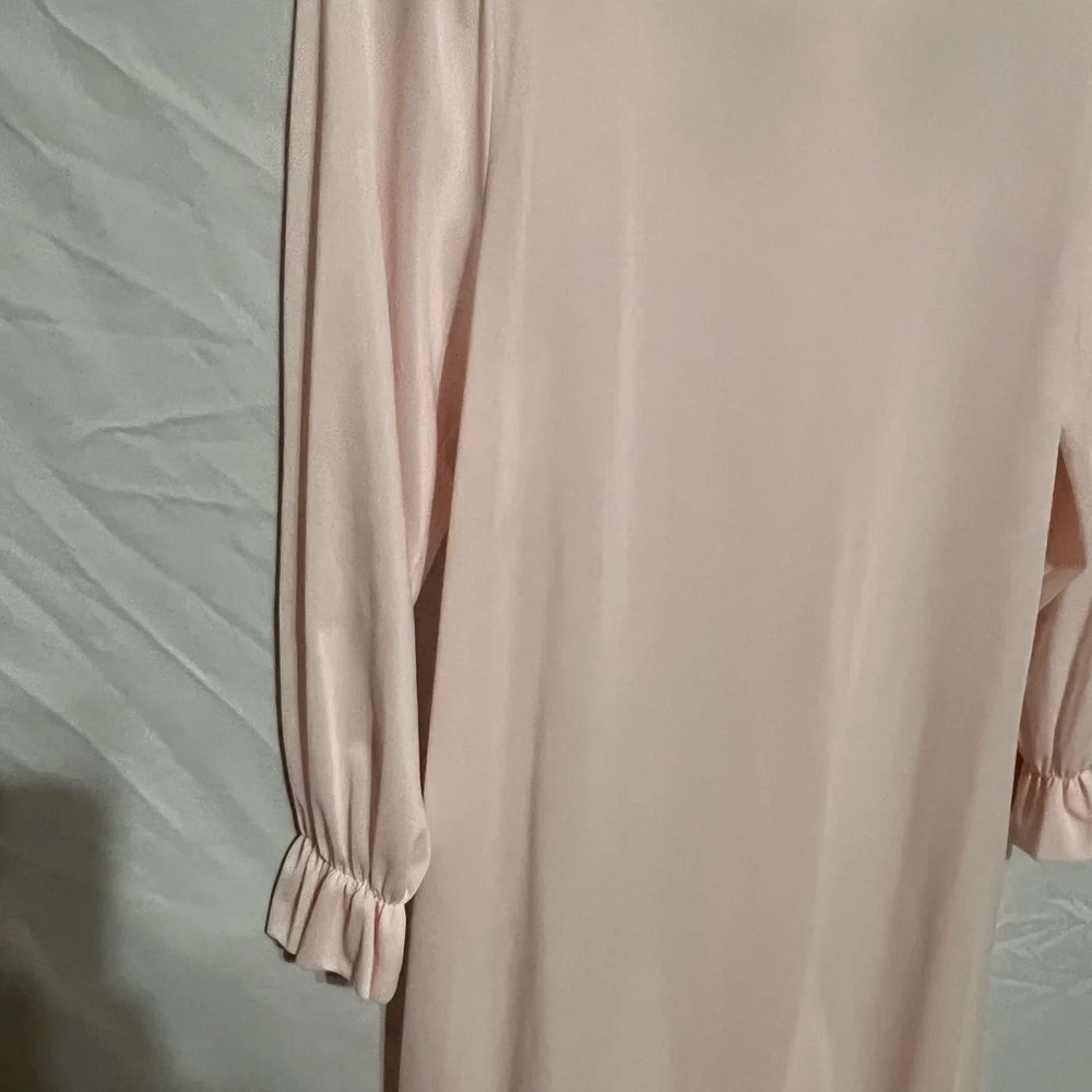 XS Vintage LORRAINE 1950s Pale Pink Robe Dressing House Gown - Picture 8 of 12